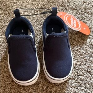 Wonder Nation Navy Kids Slip-On Sneakers